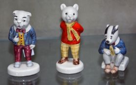 Three Beswick figures of 'Rupert The Bear', 'Bill Badger' and 'Algy Pug' -3