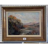 Mary Scott (20th Century) Duntocher Burn, above Duntiglennan Oil on canvas 26cm x 36cm