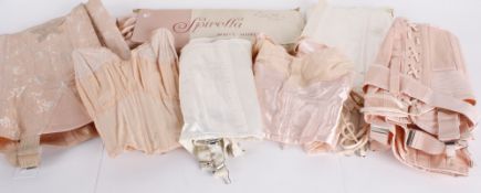 A quantity of underwear and corsets dating from the 1930s to the 1950s, including Profilia,