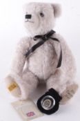 A Merrythought Limited Edition Royal Mint Brunel Collectors 2006 bear, in display box, with a