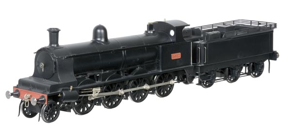 A fine Gauge 1 model of a London North Western Railway Class E 2-8-0 tender locomotive No.1017,