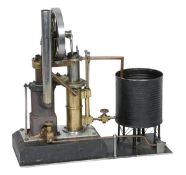 A model of a Rider Engine Co. USA hot air water pumping engine, built by the late Mr Brian