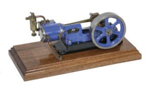 A well engineered model of a Stuart Turner No.8 horizontal live steam mill engine, built by Mr N.