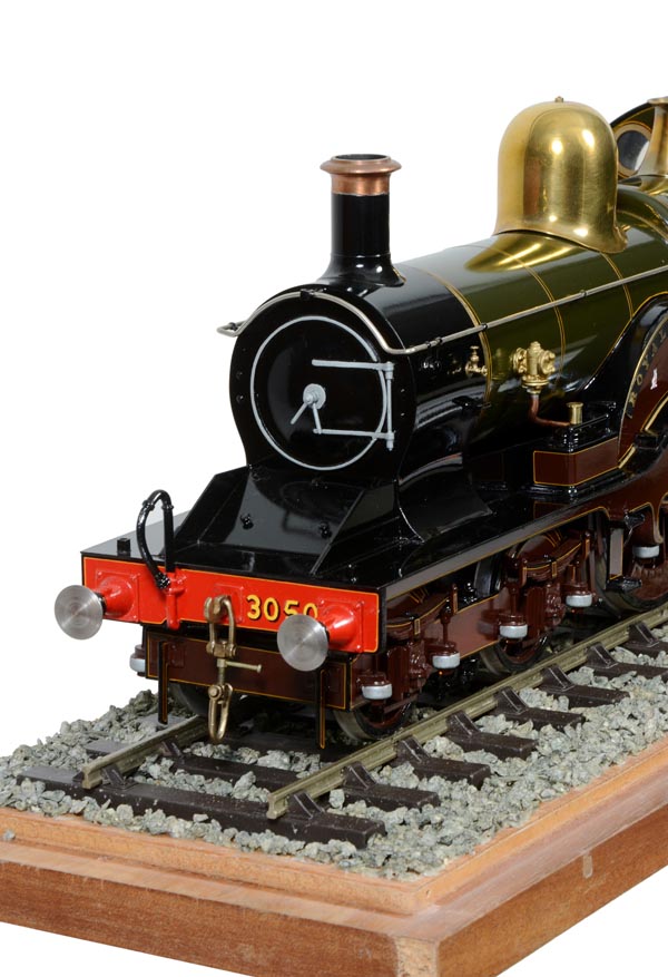 A fine Gauge 1 model of a Great Western Railway 4-2-2 Dean Single tender locomotive No.3050 ‘Royal - Image 4 of 4