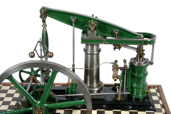 A well engineered model of a M.E. beam engine, built by Mr N. Hooper of Devon, the beam supported on - Image 3 of 3