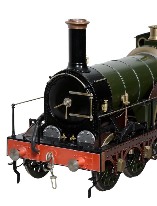 A fine Gauge 1 model of a 4-2-2 broad gauge tender locomotive No.291 ‘Lightning’, built by Bill - Image 3 of 4