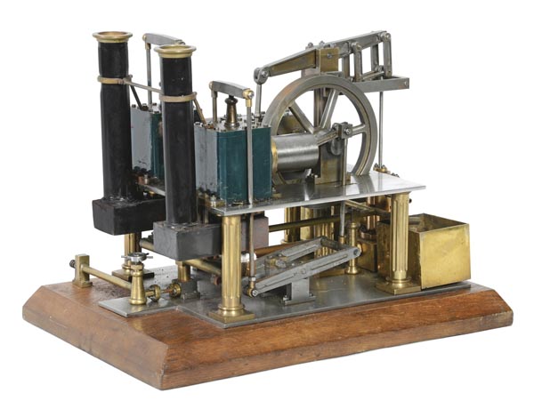 A model of a conceptual Thames pumping engine, built by the late Mr Brian Marshall of Chichester,