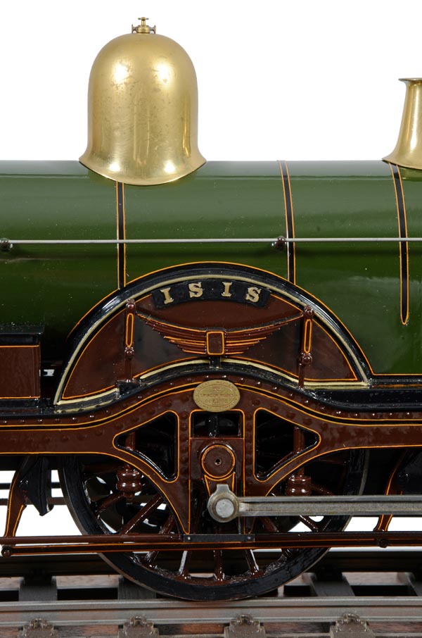 A fine Gauge 1 model of a Great Western Railway River Class 2-4-0 tender locomotive No.73 ‘Isis’ - Image 4 of 5