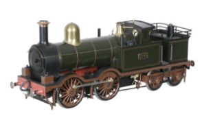A Gauge 1 model of a Great Western Railway 0-4-4T broad gauge tank locomotive No.3546, built by Bill