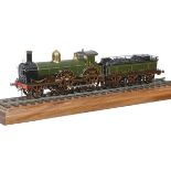 A fine Gauge 1 model of a Great Western Railway River Class 2-4-0 tender locomotive No.73 ‘Isis’