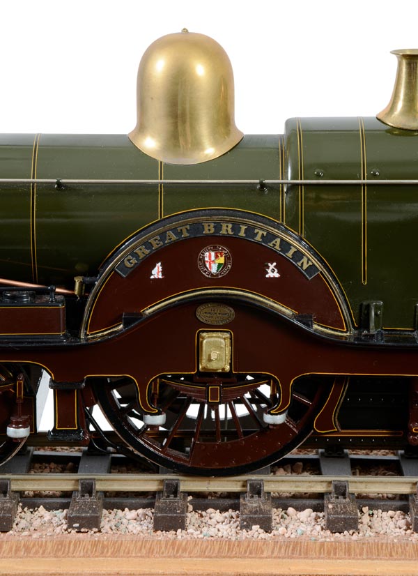 A fine Gauge 1 model of a Great Western Railway Dean Single 4-2-2 tender locomotive No 3013 ‘Great - Image 3 of 4