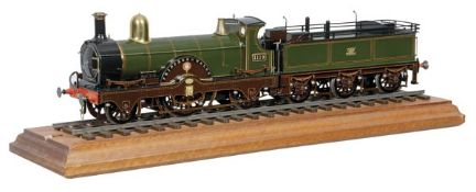 A fine Gauge 1 model of a Great Western Railway Queen Class 2-2-2 tender locomotive No.1119 ‘