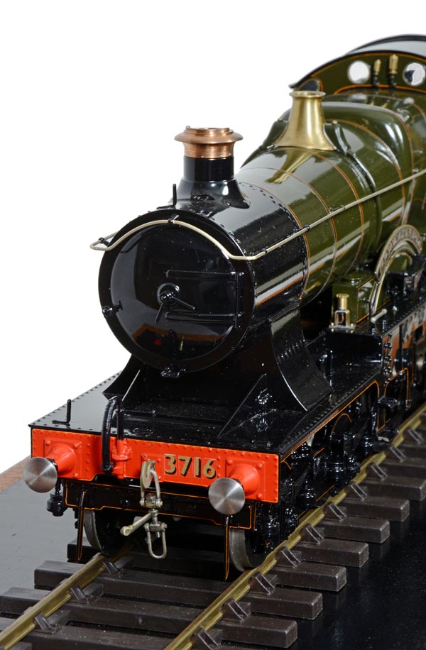 A very fine Gauge 1 model of a Great Western Railway 4-4-0 tender locomotive No.3716 ‘City of - Image 4 of 4