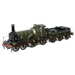 A fine Gauge 1 model of a 4-2-2 broad gauge tender locomotive No.291 ‘Lightning’, built by Bill