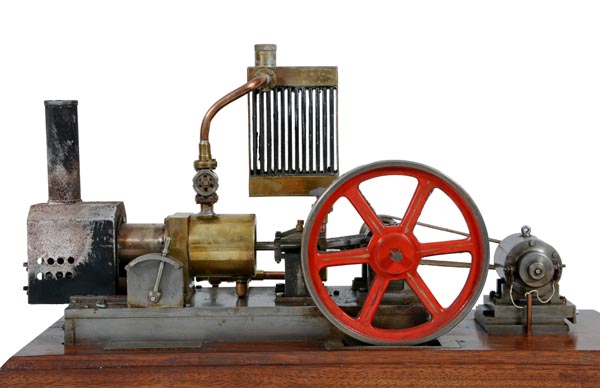 A model of a Bremen horizontal hot air mill engine, built by the late Mr Brian Marshall of - Image 2 of 3