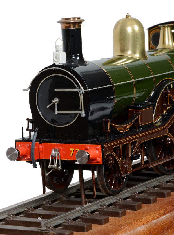 A fine Gauge 1 model of a Great Western Railway River Class 2-4-0 tender locomotive No.73 ‘Isis’ - Image 5 of 5