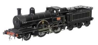 A fine Gauge 1 model of a London North Western Railway Teutonic Class 2-2-2-0 compound tender
