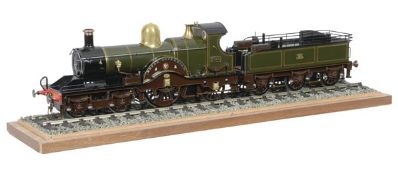 A fine Gauge 1 model of a Great Western Railway 4-2-2 Dean Single tender locomotive No.3050 ‘Royal