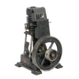 A very rare Ernst Plank German hot air engine, of early 20th century vertical design, having an