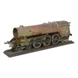 A well engineered part built model of a 31/2 inch gauge 4-6-2 Britannia locomotive, the copper