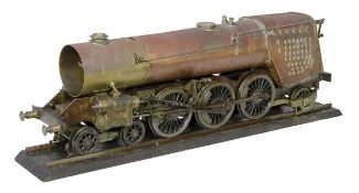 A well engineered part built model of a 31/2 inch gauge 4-6-2 Britannia locomotive, the copper