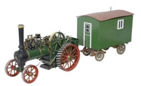 A well engineered model of a 1 inch scale live steam agricultural traction engine, by Maxwell