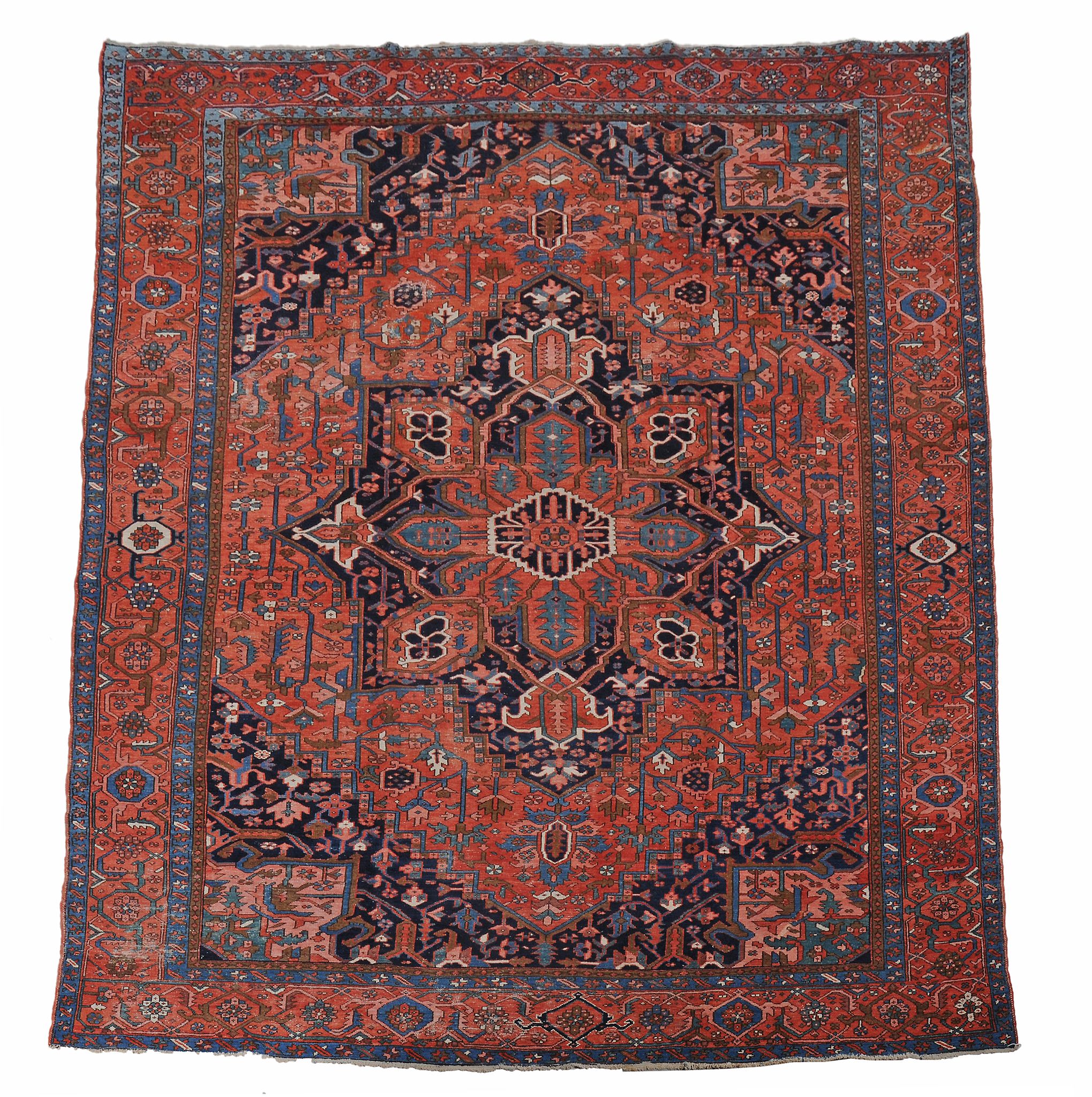 A Serapi carpet , decorated throughout with abstract foliate motifs  A Serapi carpet  , decorated