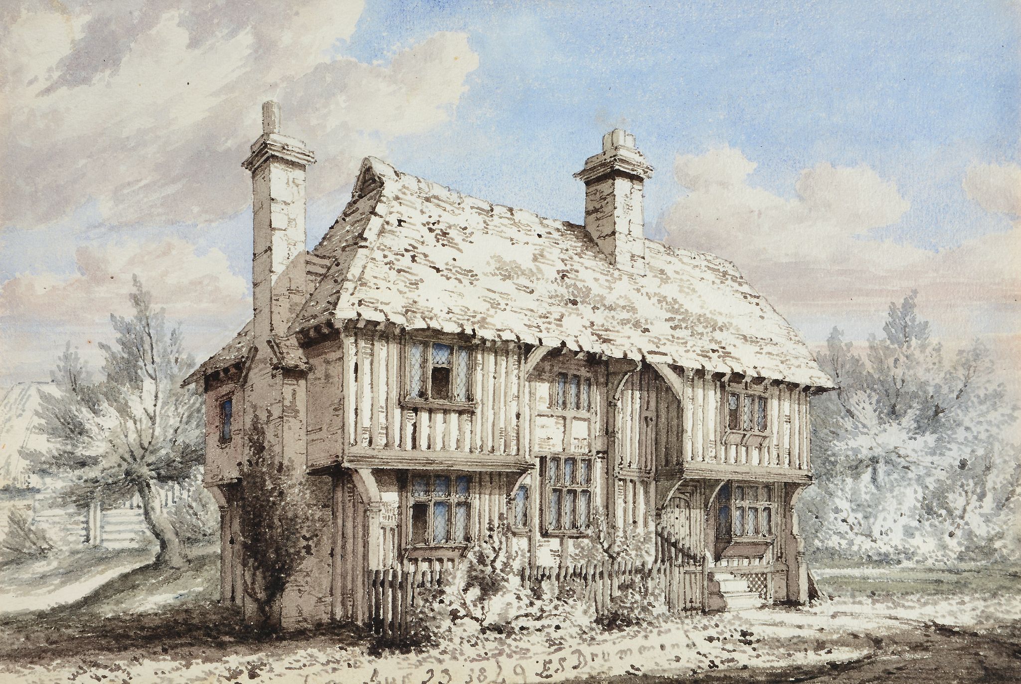 Emily Susan Drummond An album of 36 watercolours and drawings of Bedgebury...  Emily Susan - Image 3 of 17