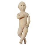 A Goanese Ivory Figure of the Infant Christ  A Goanese Ivory Figure of the Infant Christ,