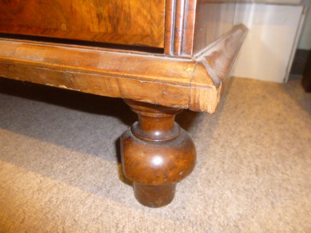 A George I walnut bureau bookcase, circa 1720, moulded cornice  A George I walnut bureau bookcase, - Image 11 of 11