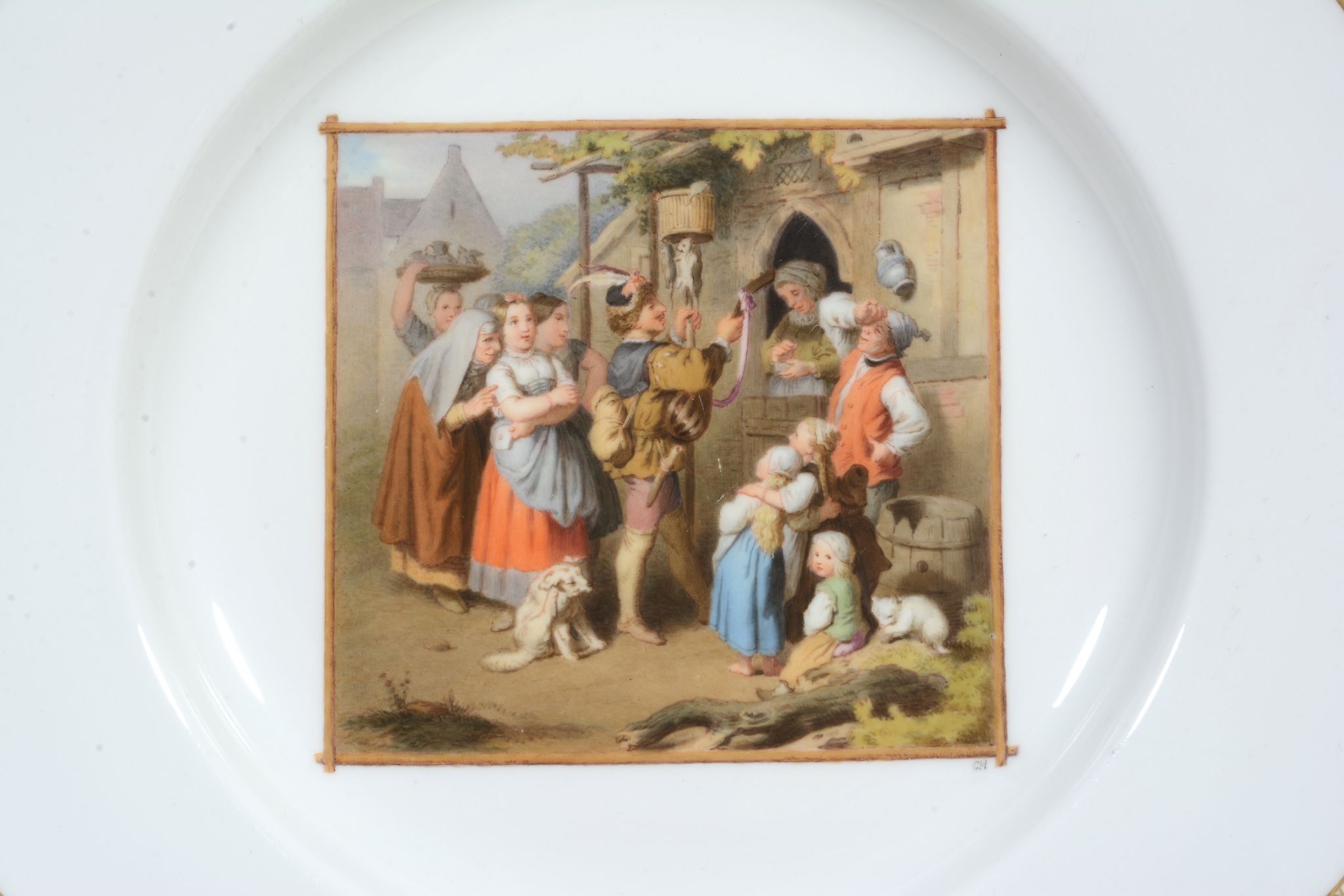 Seven Meissen Plates, second half of the 19th century  Seven Meissen Plates,   second half of the - Image 3 of 5