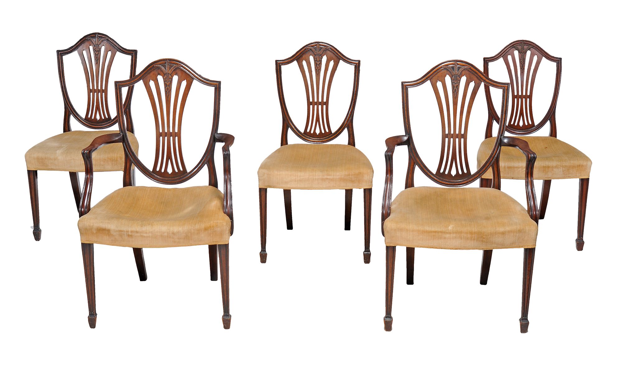 A set of ten George III mahogany dining chairs , circa 1770 A set of ten George III mahogany
