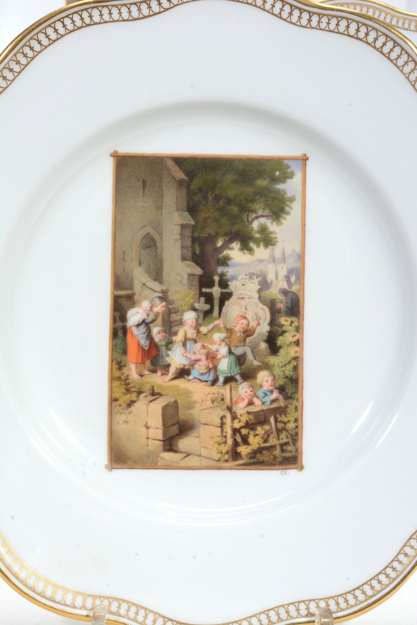 Seven Meissen Plates, second half of the 19th century  Seven Meissen Plates,   second half of the - Image 2 of 5