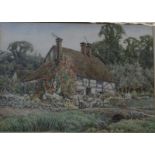 Lillian Stannard (1877-1944) 'Summer in the Garden' Watercolour Signed lower left 24.5cm x 34cm