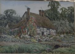 Lillian Stannard (1877-1944) 'Summer in the Garden' Watercolour Signed lower left 24.5cm x 34cm
