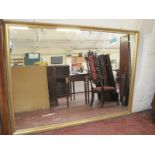 * A large rectangular gilt mirror 138 x 184cm