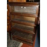 A Globe Wernicke four section bookcase