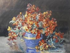 * Marion Broom (1878-1962) Still life of flowers in a vase Watercolour Signed lower right 32cm x