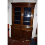 A Victorian mahogany bookcase 205cm high, 122cm wide