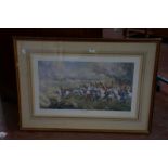 Elizabeth Kitson 'Battle of Waterloo' Limited edition print no. 77/500 Signed in pencil to margin