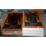 Quantity of modern icons, 'Archangel Gabriel' in fitted boxes, and some loose