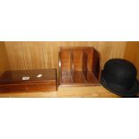 A 20th Century boxed set of counters, a letter holder and a Locke & Co. bowler hat -3