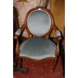 A French style fauteuil.