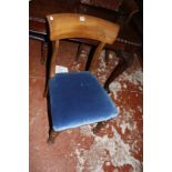 A set of six 19th Century mahogany bar back dining chairs