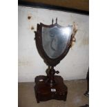 A 19th Century Continental mahogany toilet mirror.