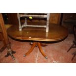 A Regency style mahogany dining table 152cm length