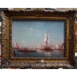 Alfredo Caldini (Italian, 20th Century) Venice canal scene Oil on canvas Signed lower right