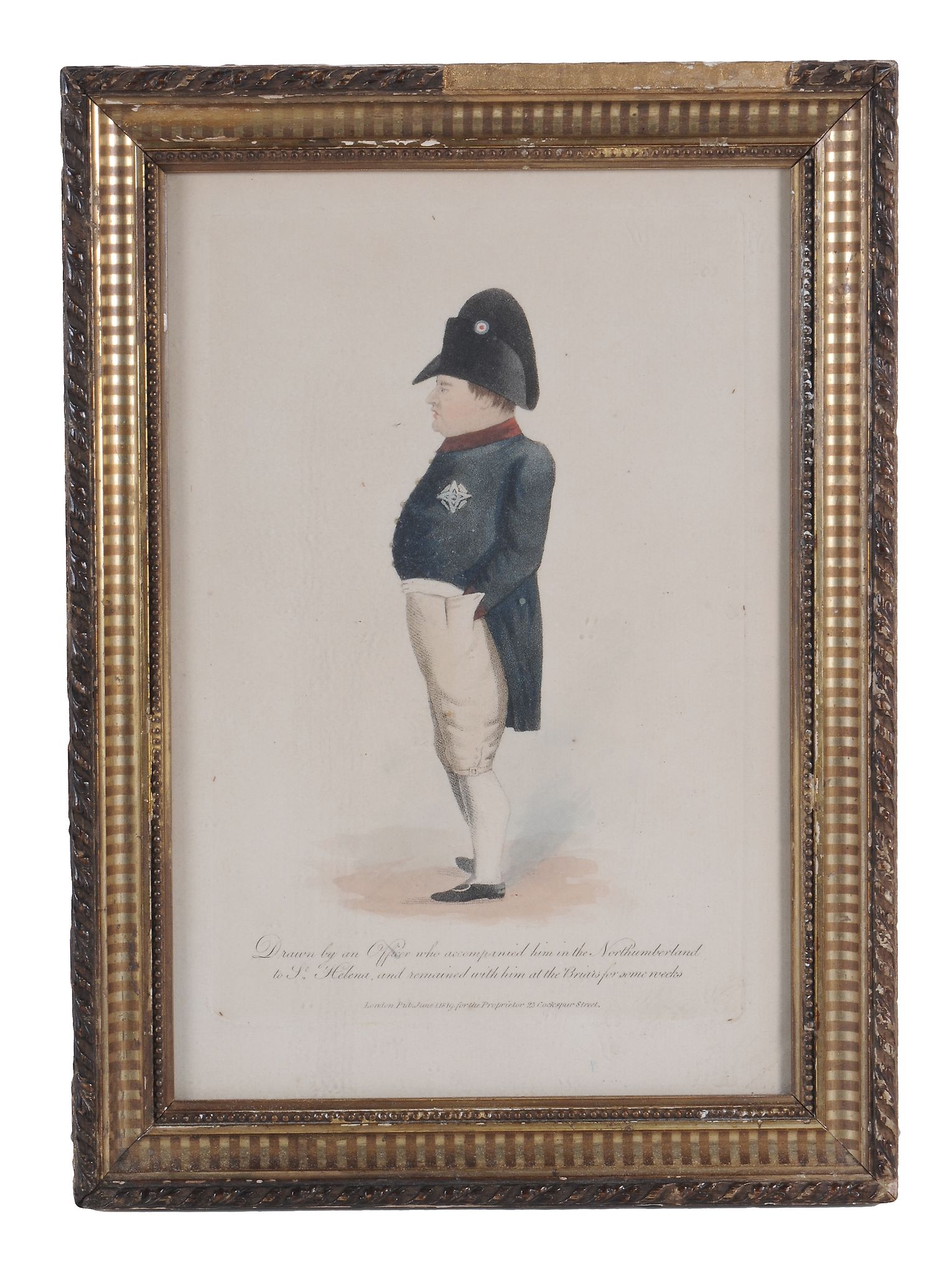 A pair of caricature profile portraits thought to be of Napoleon,   together with three related - Image 7 of 11