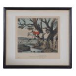 After Claude Loraine Smith (1751-1835) Eight Hunting scenes  Coloured engravings Each c. 25 x 27 cm.