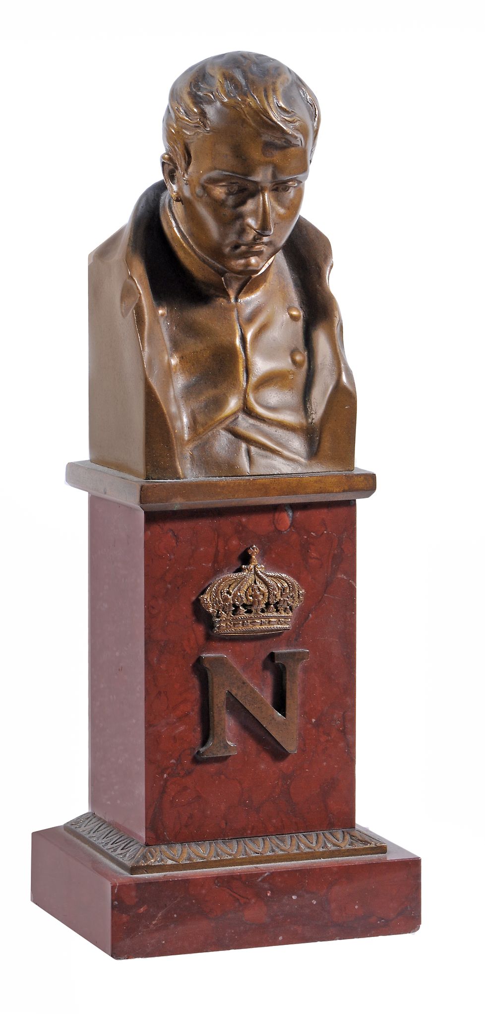 Hans Muller (Austrian, b. 1873), a bronze bust of Napoleon,   late 19th century,  signed in the